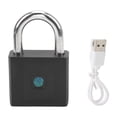 thumbnail image 1 of Candado de huella digital, resistente al agua, soporte de carga USB, aplicación Bluetooth, candado sin llave para equipaje y gimnasio, 1 of 10