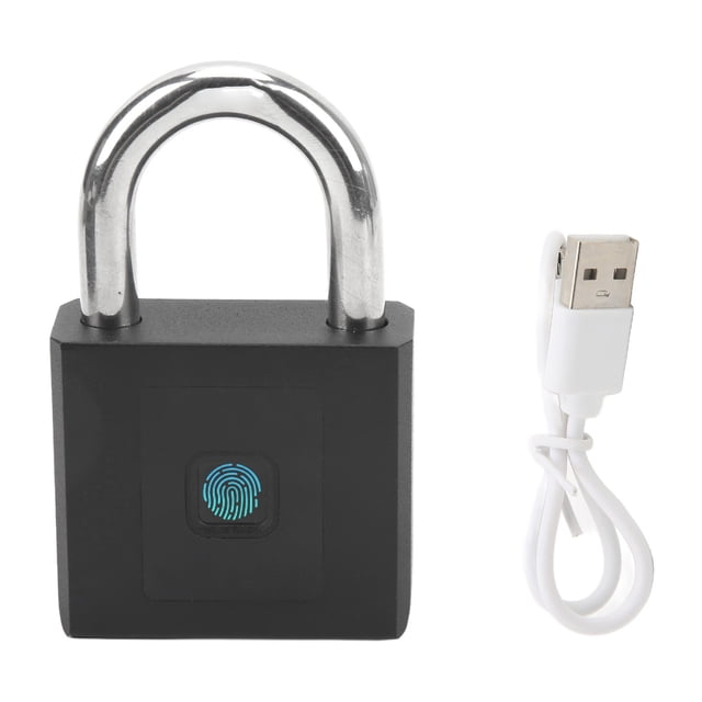 Candado de huella digital, resistente al agua, soporte de carga USB, aplicación Bluetooth, candado sin llave para equipaje y gimnasio