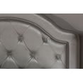 thumbnail image 3 of Hillsdale Furniture Karley Faux Leather Upholstered Full Bed, Silver, 3 of 4