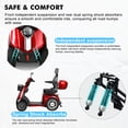 thumbnail image 5 of QEEKA Heavy-Duty 4 Wheel Mobility Scooter for Adults & Seniors,1000W Motor, 500 LBS Weight Capacity,Red, 5 of 7