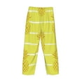 thumbnail image 5 of Fotbe Men'S Gold Pineappleclassic Pajama Pants With Elastic Waist And Drawstring Pockets，Pajama Pants Mens Lounge Pants Super Soft, 5 of 9
