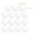 YuYiSan 15pcs Round Clear Acrylic Disc Clear Acrylic Round Sheet Clear