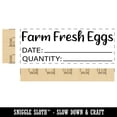 thumbnail image 2 of Farm Fresh Eggs Date Quantity Label Carton Self-Inking Rubber Stamp Ink Stamper for Business Office - Green Ink - Large 2-2/4 Inch, 2 of 7