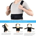 thumbnail image 3 of Trayknick Adult Unisex Adjustable Shoulder Back Support Posture Corrector Belt Band Brace, 3 of 13