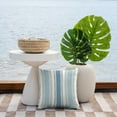 thumbnail image 2 of ARDEN Outdoor Toss Pillow, Set of 2, 16 x 16, Water Repellent, Fade Resistant 16 x 16, French Blue Linen Stripe, 2 of 4