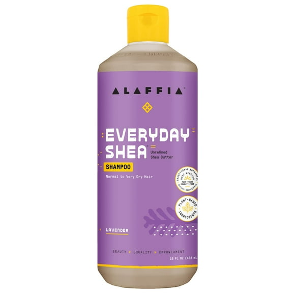 Champú Alaffia Cabello Normal a Muy Seco con Manteca de Karité y Aceite de Coco Lavanda 16 Fl Oz