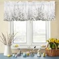 thumbnail image 6 of Valances for Windows Rod Pocket Short Curtain for Bathroom Living Room Bedroom 1 Panel 42x12in, 6 of 9