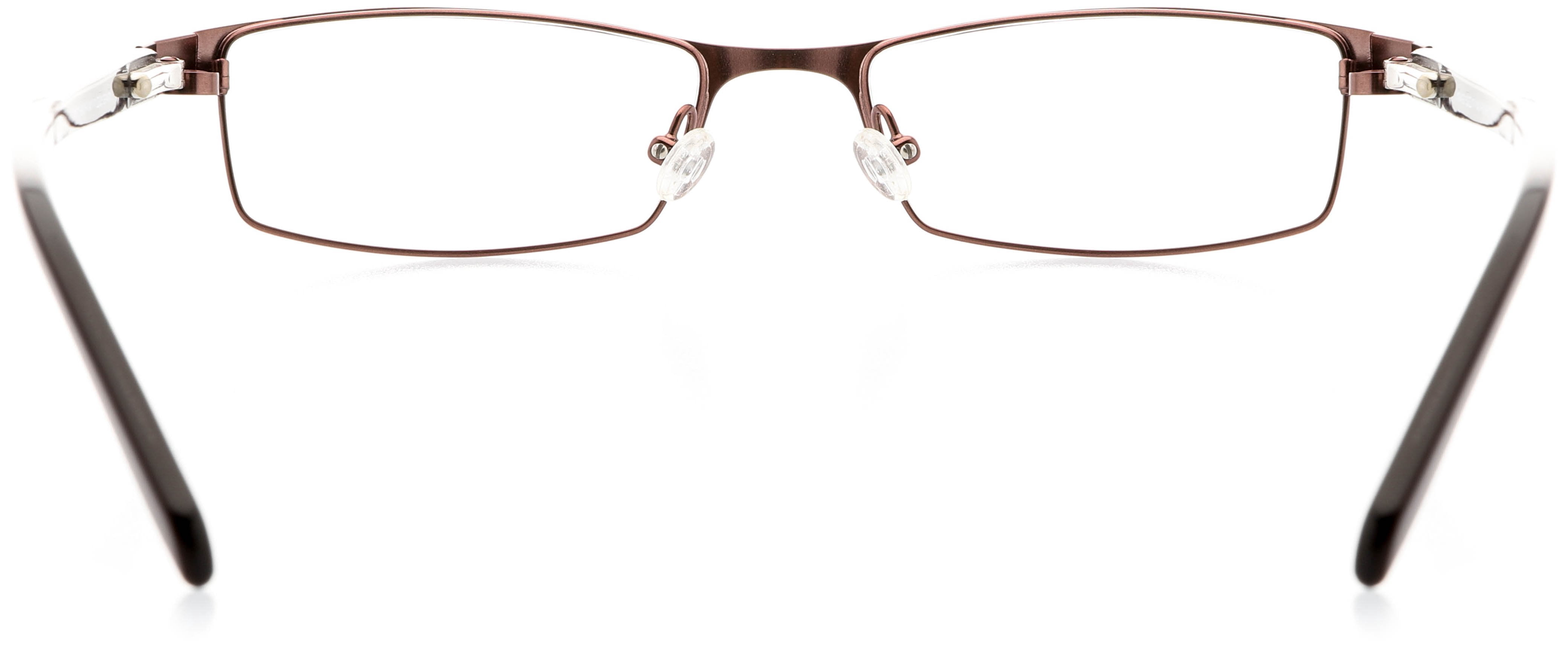 Unisex Optical Eyewear - Rectangle Shape, Metal Full Rim, Rose Dust