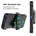 thumbnail image 3 of Tiflook for Moto G Stylus 2024 5G with [Built-in Screen Protector] Holster Locking Belt Clip [Military Grade 12FT Drop Tested] Full Body Carrying Kickstand Cover - Blue, 3 of 6