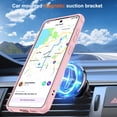 thumbnail image 4 of Dteck for Samsung Galaxy S26 Case, Compatible with MagSafe, Invisible Ring Stand, Shockproof Translucent Matte Back Protective Cover,Pink, 4 of 9