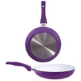 thumbnail image 2 of 1 Pack 8" Purple Ceramic Coated Aluminum Non Stick Fry Pan Eco Healthy Cookware, 2 of 2