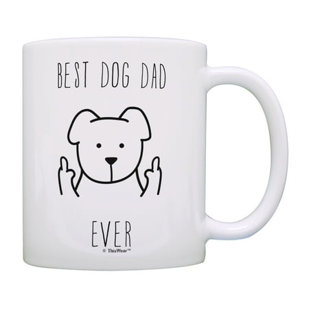 

ThisWear Best Dog Dad Ever Coffee Mug Dog Dad