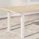 thumbnail image 4 of QinaQin Mesa de comedor extensible para 6 a 8 personas, de 120 a 160 cm, cubierta de madera MDF con estructura metálica, ideal para hogar u oficina, 4 of 6
