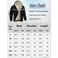 thumbnail image 6 of FEOYA Heavyweight Sherpa Jackets Men Fleece Lined Zip Up Hoodies Winter Thermal Thick Coat Warm Softshell Sweatshirt with Pockets 3XL Black, 6 of 6