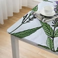 thumbnail image 5 of HAOXIT Kitchen Design Flannel Backed Vinyl Tablecloth, Fresh Flowering Garden Herbs Vinyl Kitchen &amp; Dining Room Tablecloth, Square 40*40, 5 of 8
