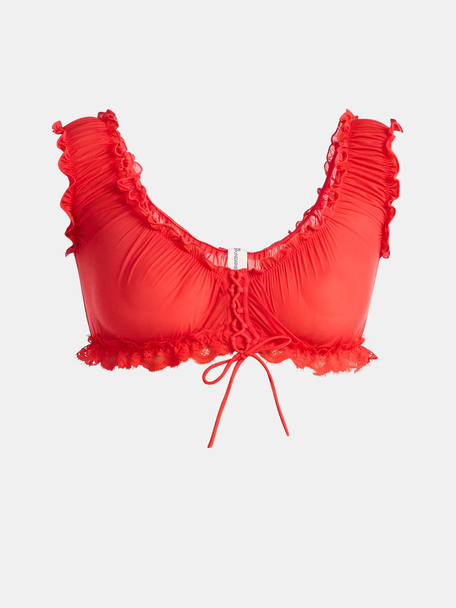 No Boundaries Valentine's Day Chiffon Bralette, Women’s