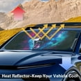 thumbnail image 4 of KUIFORTI Galaxy Wolf Car Windshield Sun Shade Funny Car Window Shades Front Windshield Foldable Sun Visor for Car Windshield, Overlapping Design, 4 of 6