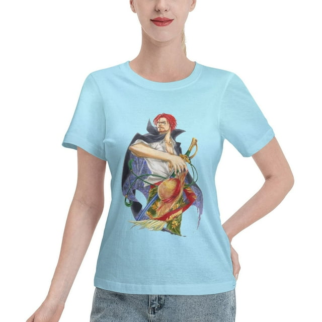Women's Basic Short Sleeve T-Shirt Naruto Shanks