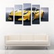 thumbnail image 2 of Cuadro Decorativo Ferrari F12 Berlinetta Amarillo Juego De 5 Piezas 150x80cm Ideal Para Sala Oficina Taller Decoración Moderna, 2 of 5