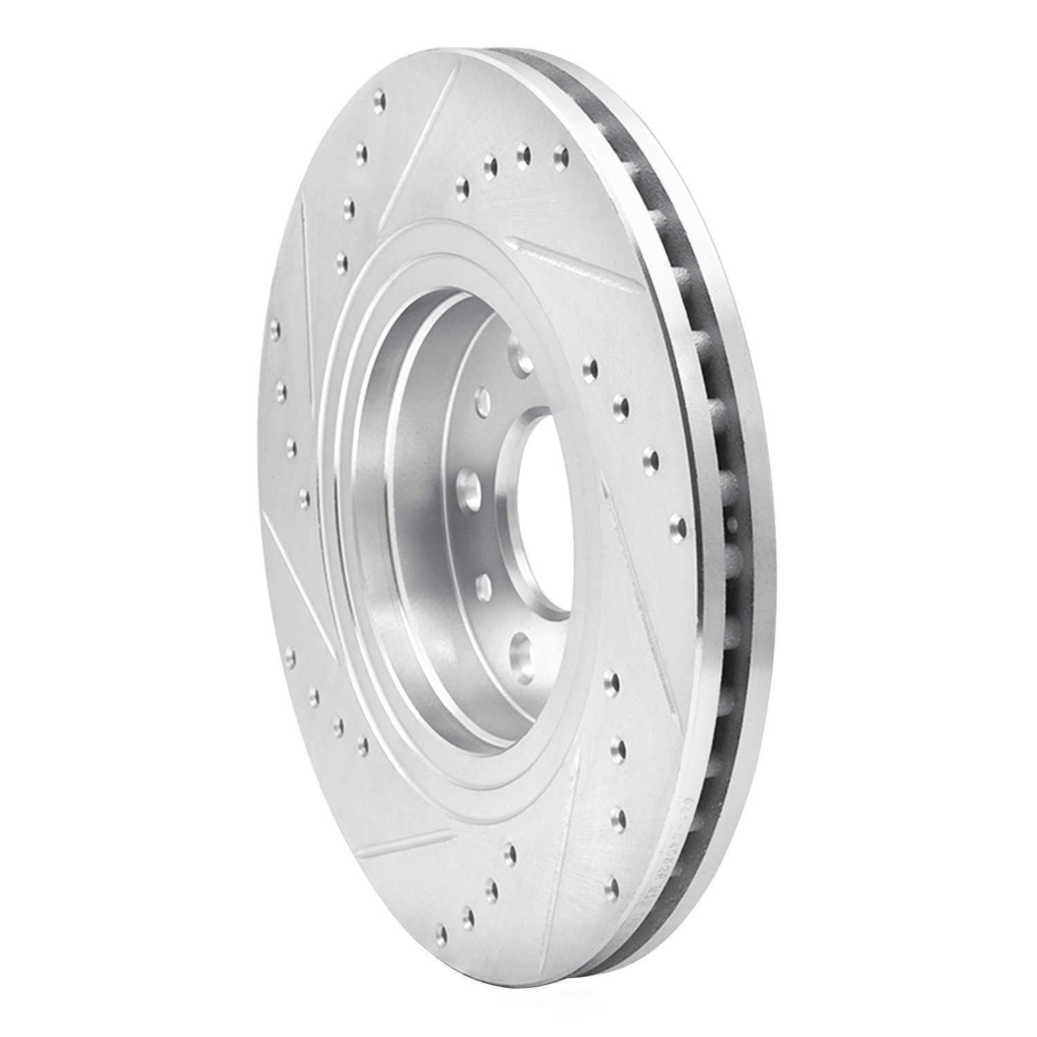 Dynamic Friction Company 631-54052R DFC Brake Rotor - Drilled And Slotted - Silver