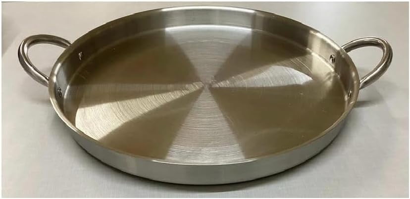 Mexican Style Extra Large Stainless steel flat surface Round Redondo Comal Roaster 22 inches Two Handles