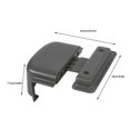 thumbnail image 3 of QualitChoice Lock Grey Plastic Durable Heavy Duty Fridge Freezer Childproof Push Catch Protection RV Cabinet Locks Accessories, 3 of 6