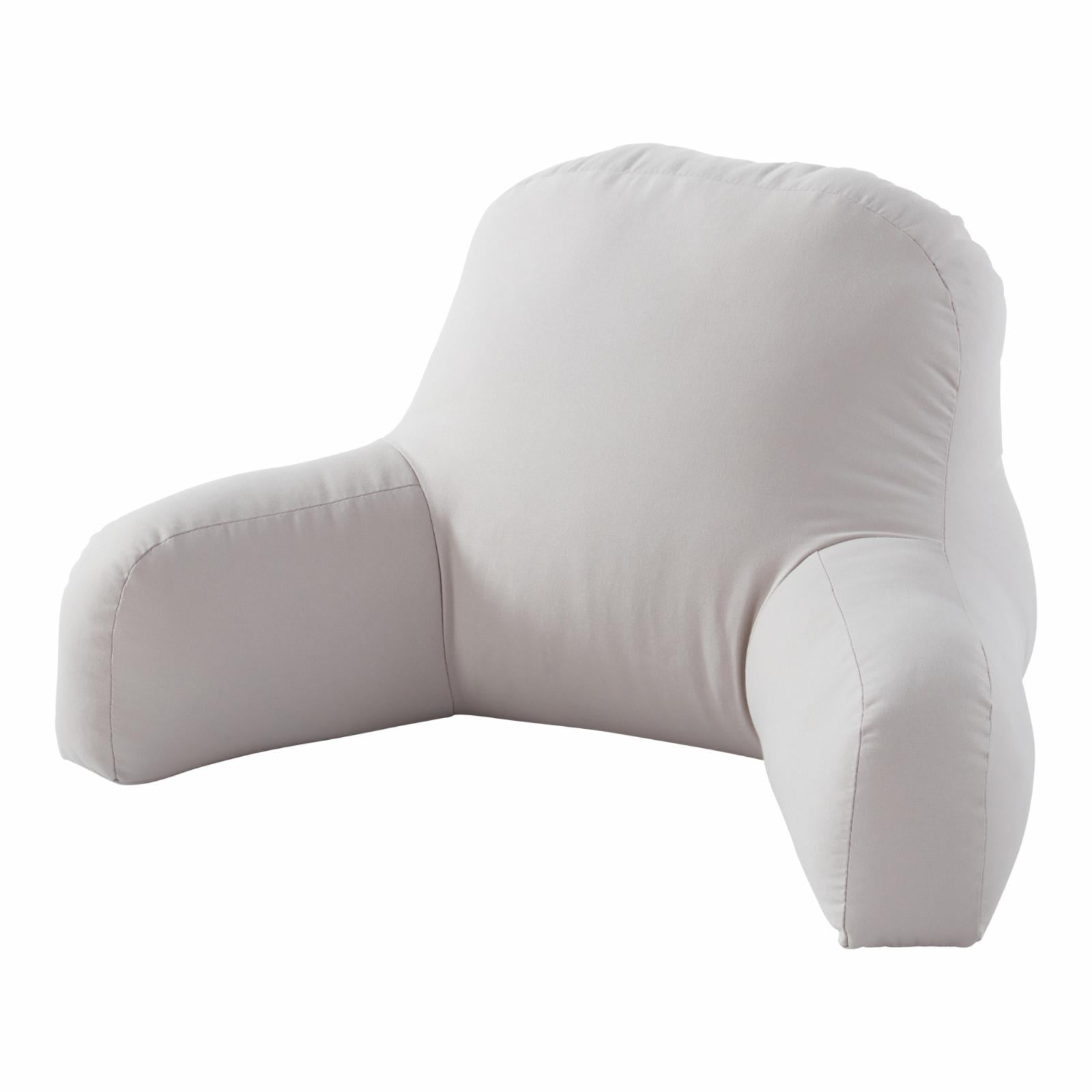 Solid Gray Cotton Duck Junior Bed Rest Pillow