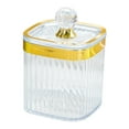 thumbnail image 2 of Lipstore Coffee Nuts Canister Kitchen Food Storage Container for Candy Peanut Cookies Gold, 2 of 8