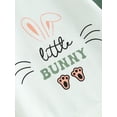 thumbnail image 6 of Suealasg Baby Girls Easter Clothes Infant Girls Bubble Romper Long Sleeve Crew Neck Bunny Letters Print Bodysuit Jumpsuit for Newborn Girls, 6 of 9
