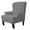 Gray, variant on Enova Home Ultra Soft Stretch Fabric Wing Chair Slipcover Armchair Slipcovers Furniture Protector (Gray)