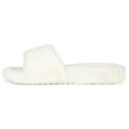 thumbnail image 2 of Journee Womens Shadow Open Toe Faux Fur Slippers, 2 of 9