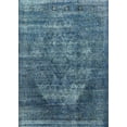 thumbnail image 1 of Ahgly Company Indoor Rectangle Mid-Century Modern Blue Koi Blue Area Rugs, 8' x 10', 1 of 6