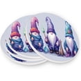 thumbnail image 2 of Three Cute Gnomes Coasters Absorbent Moisture Non-Slip Drink Coaster Ceramic Stone with Cork Base Desktop Protection, 4PCS, 2 of 6