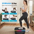 thumbnail image 3 of MERACH LED Light Vibration Plate Exercise Machine, Vibrating Muscle Toner, Bluetooth Speaker Whole Body Workout Fitness Platform with Resistance Bands, 330lbs Capacity, 3 of 10