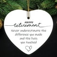 thumbnail image 2 of Happy Retirement Appreciation Ornament Gift, Sentimental Quote Keepsake for Both Men and Women, 2 of 5
