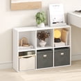 thumbnail image 2 of Furinno LUDER 6-Cube Open Shelves Bookcase. 9.5 x 24.6 x 35.4. White, 2 of 5