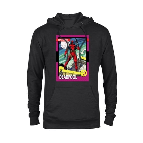 Marvel Deadpool Super Heroes Trading Card - Pullover Hoodie for Adults - Customized-Black