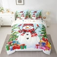 thumbnail image 2 of Homewish Cute Cartoon Snowman 7-Piece Twin Bedding Sets,Colorful Christmas Gifts Bedding Comforter Set,Merry Xmas Sheet Sets For Girls Kids,Breathable Home Decor Reversible, 2 of 8