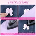thumbnail image 4 of CD4-6 Pcs Bow Patches - Pink Embroidered, Self-Adhesive & Iron On, Sew On - For Clothes, Shoes, Hats, Jeans, Jackets, Bags & DIY (2 Styles)*04, 4 of 8