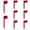 Red, variant on Whyan Beach Towel Anchor Stakes for Sand, Outdoor Picnic Mat Clips and Clamps, Towel Holders Spikes for Beach Blanket, Sand Spikes for Vacation Trips