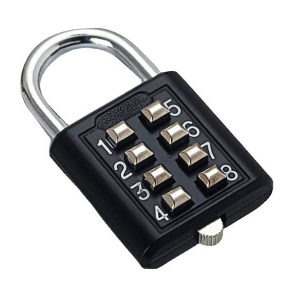 Lefu 8-Digit Password Combination Padlock Zinc Alloy Suitcase Smart Password Lock