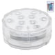 thumbnail image 4 of Lámpara subacuática RGB con luz LED para piscina de 16 colores de 7 cm/2,8 pulgadas con control remoto de 24 teclas y 10 cuentas de lámpara, 4 of 14