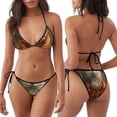 thumbnail image 3 of Disketp Haystack Meditating Cat para Bañador de Dos Piezas para Mujer, Bikini Sexy Halter String, Conjunto de Bikini en Triángulo, 3 of 6