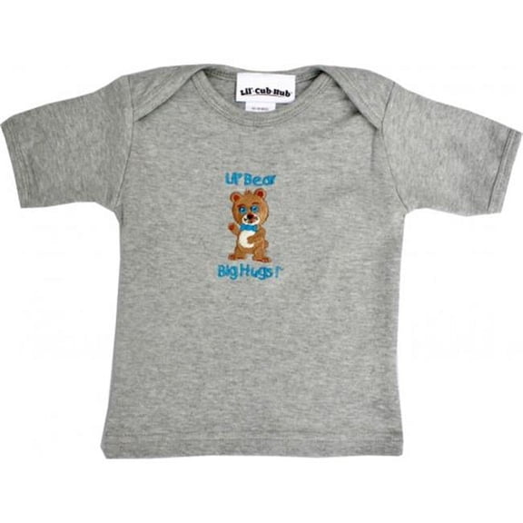 4CSSTBBG-1218 Grey Short Sleeve T-Shirt - Boy Bear- 12-18 months