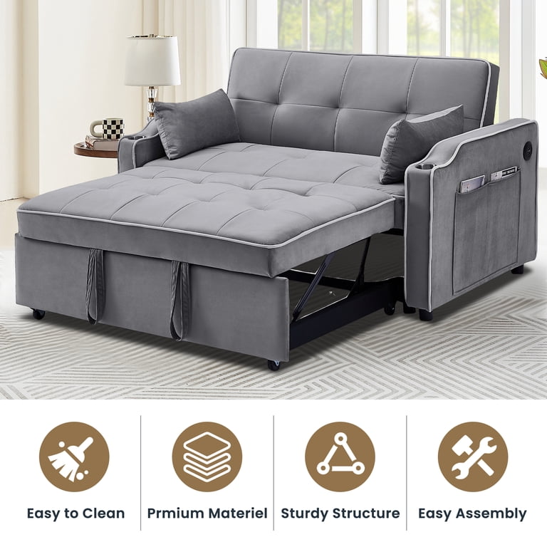 Thomas Futon Sofa Bed With Storage | Cabinets Matttroy