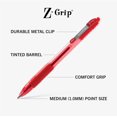 thumbnail image 3 of shiyou-Z-Grip Retractable Ballpoint Pen, Red Ink, 18-Pack (22318), 3 of 4