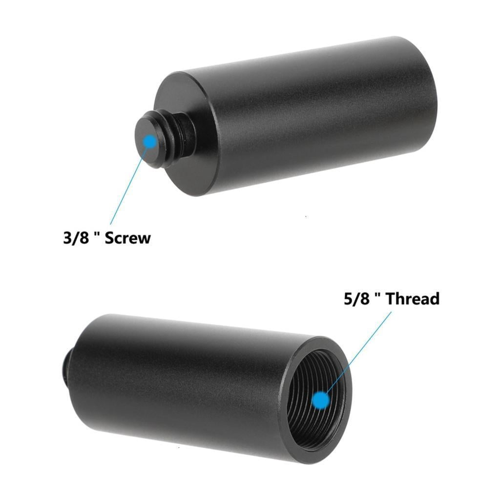 5/8inch Female to 3/8inch Male Screw Adapter For Microphone Stand Ball Head Holder Super Clamp Photography Accessories