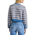 thumbnail image 2 of Derek Lam 10 Crosby womens  Elain Cotton Tweed Jacket, 10, Blue, 2 of 5