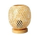 thumbnail image 1 of Lámparas de mesa de ratán modernas con accesorios de base de madera lado de la decoración de la lámpara estilo japonés rústico para dormitorio, 1 of 9