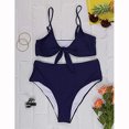thumbnail image 6 of Miluxas Swimsuits for Women,Women Bikini Print Two-piece Print Swimsuit Beachwear Set Blue M(M), 6 of 7